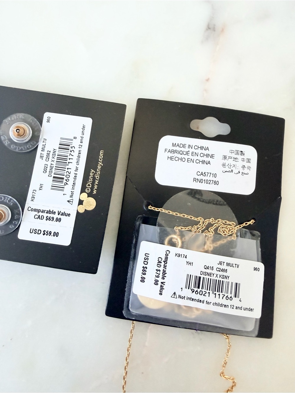 Kate Spade x Disney Necklace & Earrings Set -NWT - Picture 3 of 6